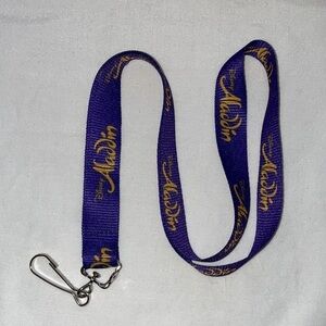 New Disney Aladdin The Broadway Musical Lanyard Necklace ID Holder
